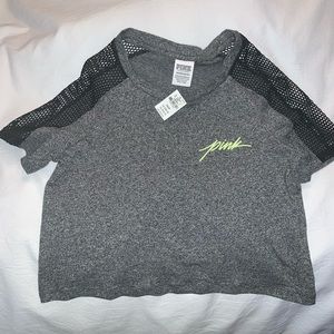 Pink crop T-shirt XS